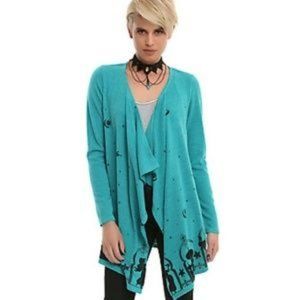 Disney Hot Topic Aladdin Open Waterfall Cardigan S